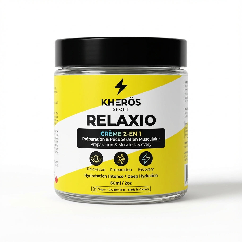 Crème 2-en-1 “Relaxio” Sport – Chauffante et relaxante musculaire