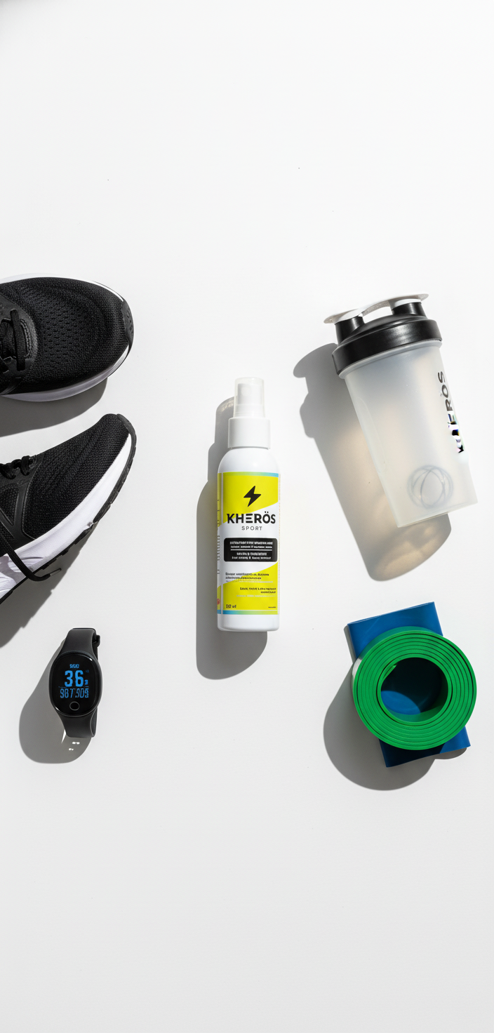 Sanatio Sport Spray Training Essentials Flat Lay
